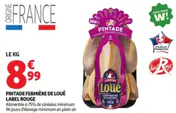 Auchan Pintade fermière de loué label rouge aanbieding