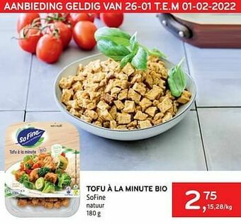 Alvo Tofu à la minute bio sofine aanbieding