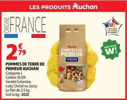 Auchan Pommes de terre de primeur auchan aanbieding