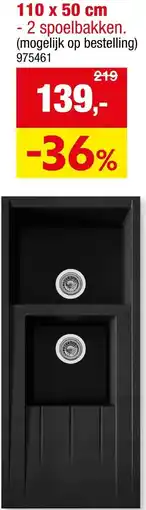 Hubo Spoeltafels Noa aanbieding