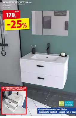 Hubo BADKAMERMEUBEL “LIFT” - 80 cm aanbieding