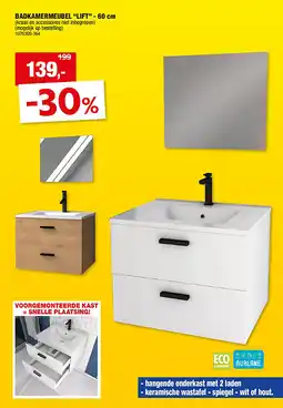 Hubo BADKAMERMEUBEL “LIFT” - 60 cm aanbieding