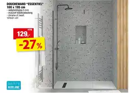 Hubo DOUCHEWAND “ESSENTIEL” 100 x 195 cm aanbieding