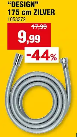 Hubo “DESIGN” 175 cm ZILVER aanbieding