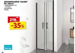 Hubo DOUCHEDRAAIDEUR “SALOON” 90 x 200 cm aanbieding