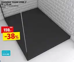 Hubo DOUCHEBAK “ESSENT STONE 2” 90 x 120 cm aanbieding