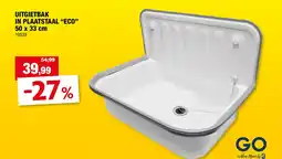 Hubo UITGIETBAK IN PLAATSTAAL “ECO” 50 x 33 cm aanbieding