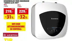 Hubo KEUKENBOILER VOOR ONDERBOUW “ANDRIS ELITE WIFI” aanbieding