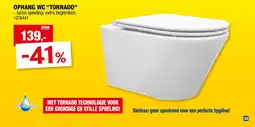 Hubo OPHANG WC “TORNADO” aanbieding