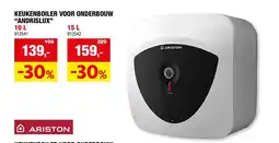 Hubo KEUKENBOILER VOOR ONDERBOUW aanbieding