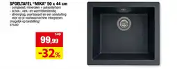 Hubo SPOELTAFEL “MIKA” 50 x 44 cm aanbieding