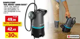Hubo DOMPELPOMP VUIL WATER “20000 BASIC” aanbieding