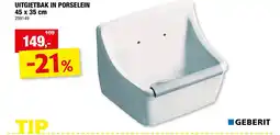 Hubo UITGIETBAK IN PORSELEIN 45 x 35 cm aanbieding
