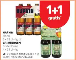 Spar Express Hapkin of Grimbergen aanbieding