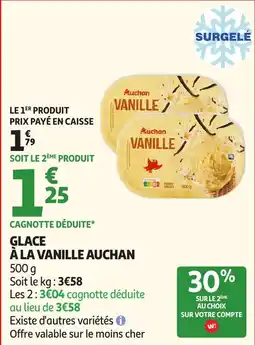 Auchan Glace à la vanille auchan aanbieding