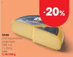 Spar Express Spar Chef Kaasmeester Jonge Kaas 30% V.G. aanbieding