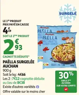 Auchan Paëlla surgelée auchan aanbieding