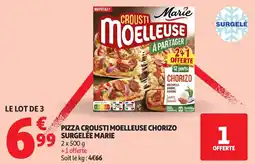 Auchan Pizza crousti moelleuse chorizo surgelée marie aanbieding