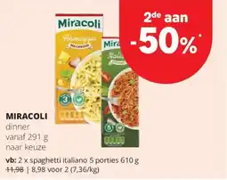 Spar Express Miracoli Dinner aanbieding