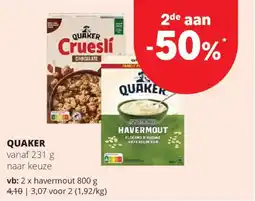 Spar Express Quaker aanbieding