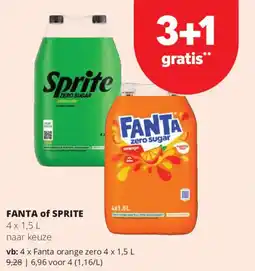 Spar Express Fanta of Sprite aanbieding
