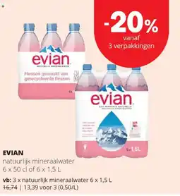Spar Express Evian Natuurlijk Mineraalwater aanbieding