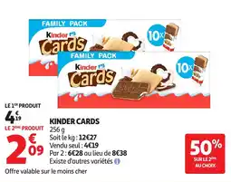 Auchan Kinder cards aanbieding