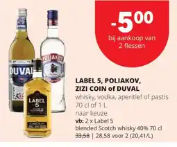 Spar Express Label 5, poliakov, zizi coin of duval aanbieding