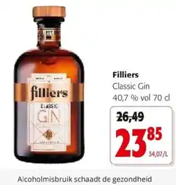 Colruyt Filliers classic gin aanbieding