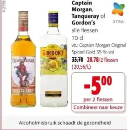 Colruyt Captain morgan, tanqueray of gordon's aanbieding