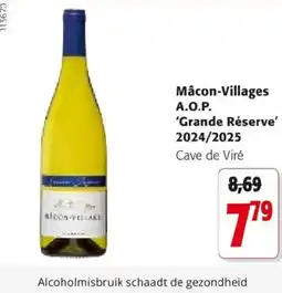 Colruyt Mâcon-villages a.o.p. 'grande réserve' 2024/2025 aanbieding