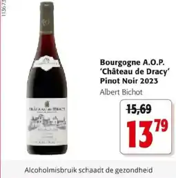 Colruyt Bourgogne A.O.P. 'Château de Dracy' Pinot Noir 2023 aanbieding