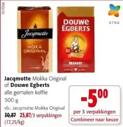 Colruyt Jacqmotte mokka original of douwe egberts aanbieding