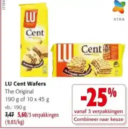 Colruyt Lu cent wafers aanbieding