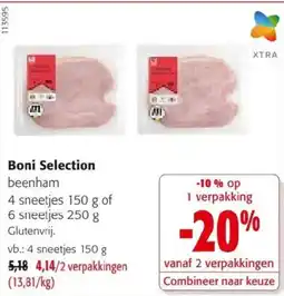 Colruyt Boni Selection beenham aanbieding