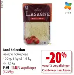 Colruyt Boni selection lasagne bolognese aanbieding
