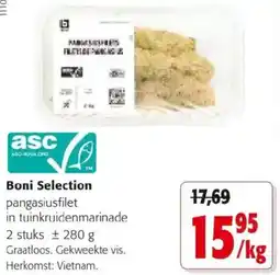 Colruyt Boni selection pangasiusfilet in tuinkruidenmarinade aanbieding