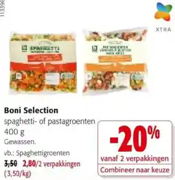 Colruyt Boni selection spaghetti of pastagroenten aanbieding