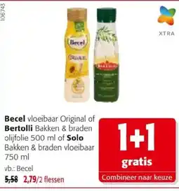 Colruyt Becel vloeibaar Original of Bertolli Bakken & braden aanbieding