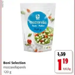 Colruyt Boni Selection mozzarellaparels aanbieding
