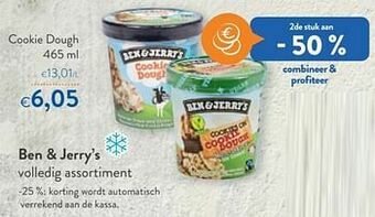 OKay Ben+jerry`s cookie dough aanbieding