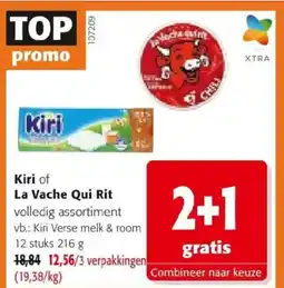 Colruyt Kiri of La Vache Qui Rit aanbieding