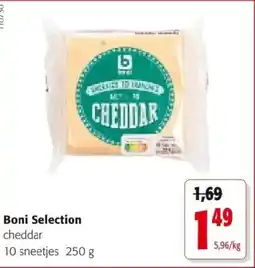 Colruyt Boni Selection cheddar aanbieding