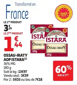 Auchan Ossau-Iraty Aop Istara aanbieding
