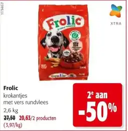 Colruyt Frolic krokantjes met vers rundvlees aanbieding