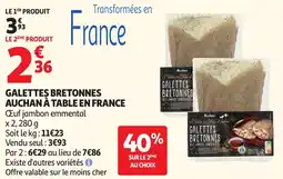 Auchan Galettes Bretonnes Auchan à Table En France aanbieding
