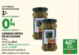 Auchan Asperges Vertes Pic Nic Auchan aanbieding