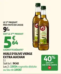Auchan Huile D'olive Vierge Extra Auchan aanbieding