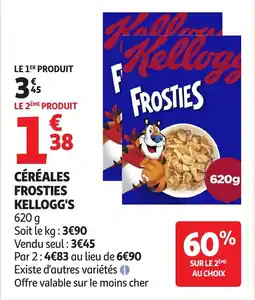 Auchan Céréales Frosties Kellogg's aanbieding