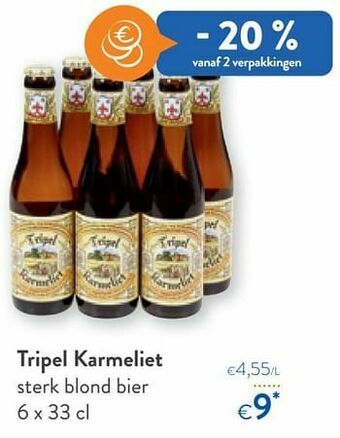 OKay Tripel karmeliet sterk blond bier aanbieding